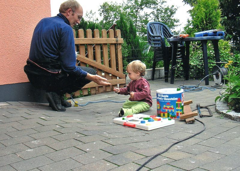 Hilfe ist vom Papa immer gern gesehen