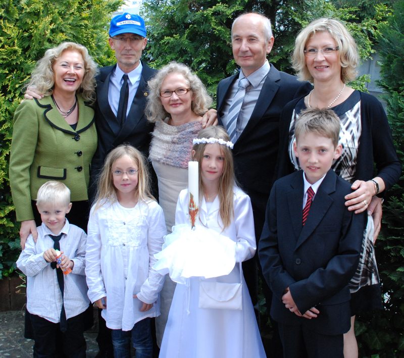 Neun Weber auf einem Haufen