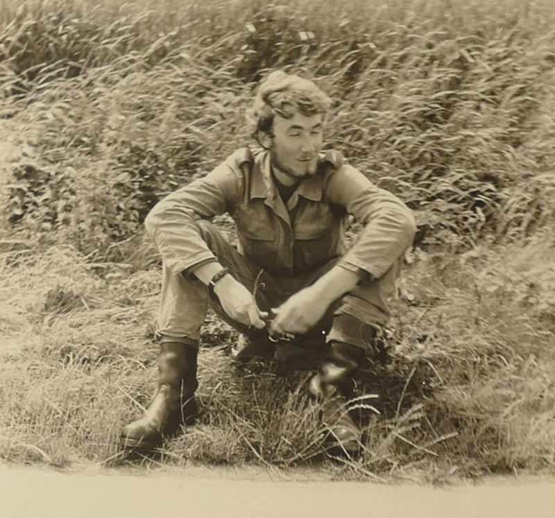 Gewaltmarschpause auf dem Uffs-Lehrgang