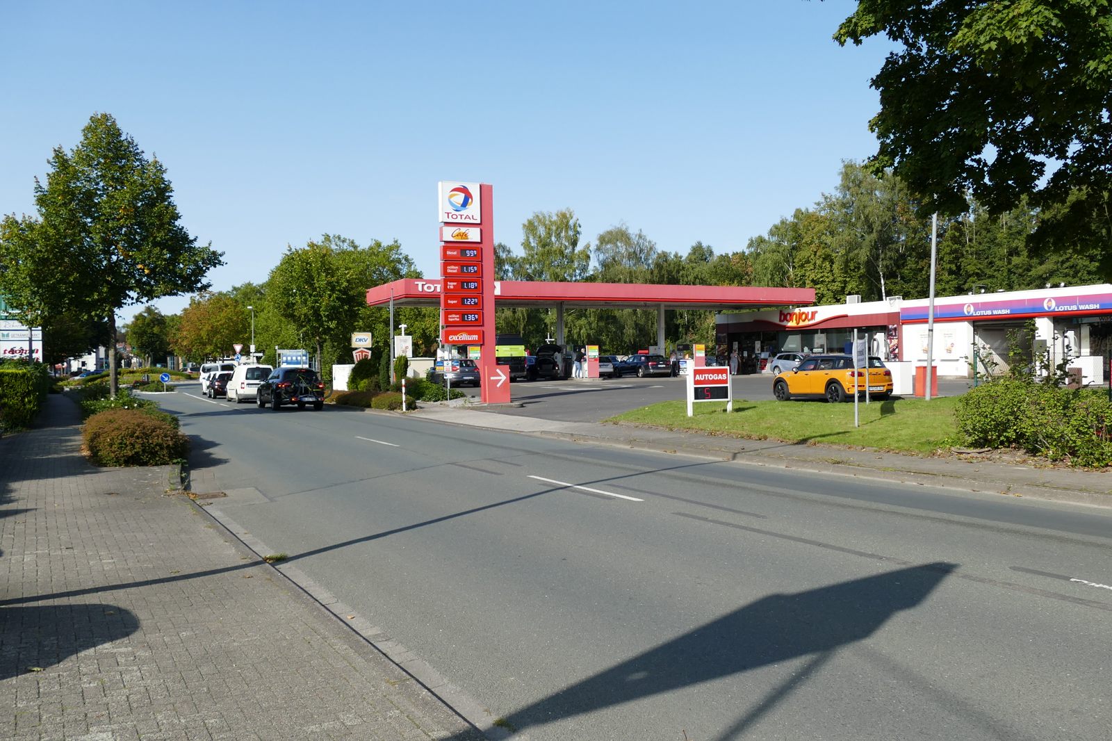 Die letzte große Tankstelle mit Service