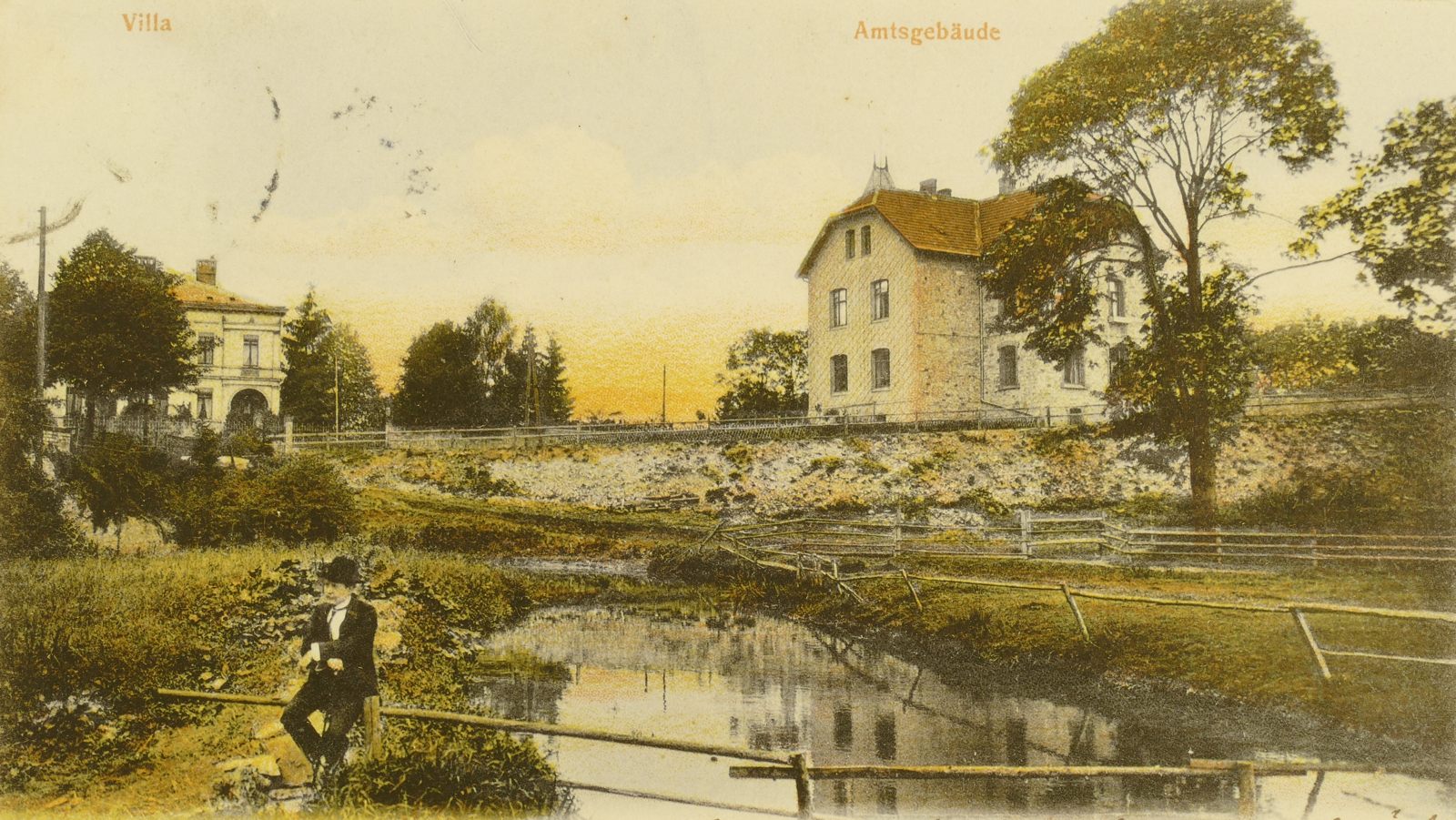 Amtsgebäude mit Villa 1905