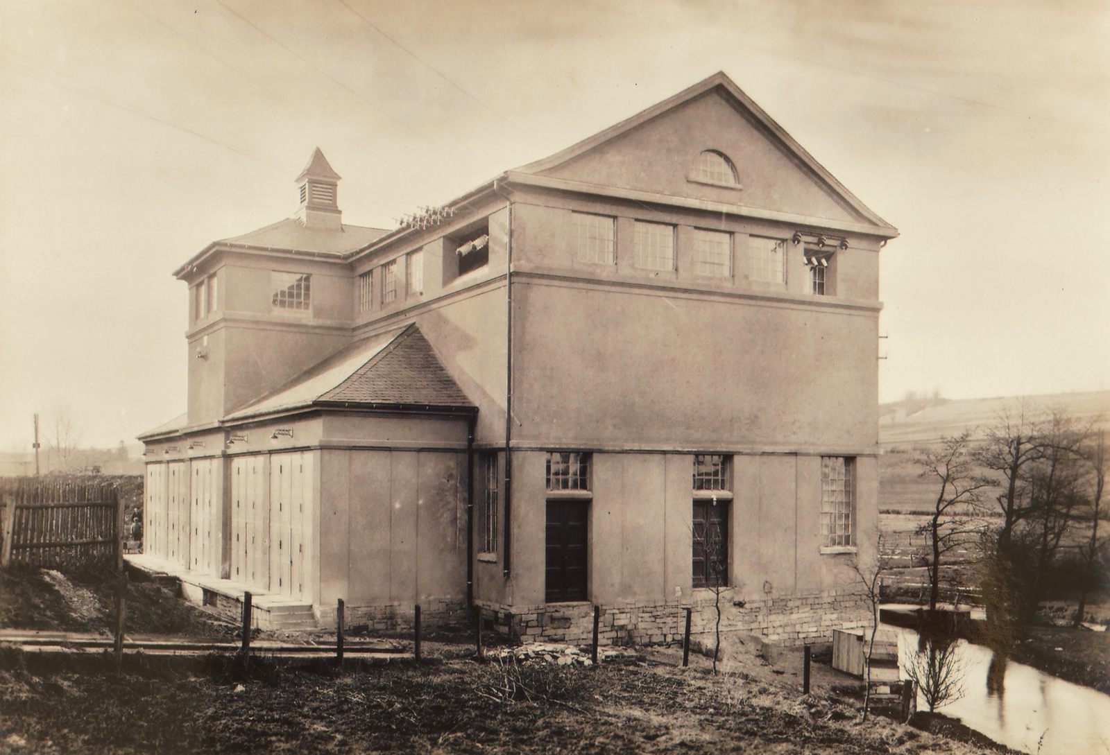 Elektrizitäts-Centrale am Eselsweg um 1923