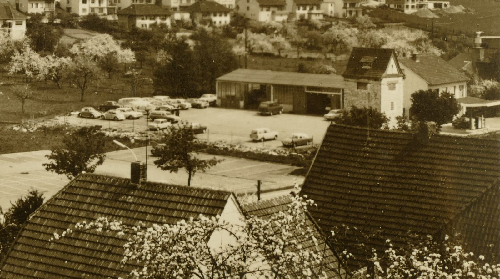Autohaus Voss in den 1960er Jahren