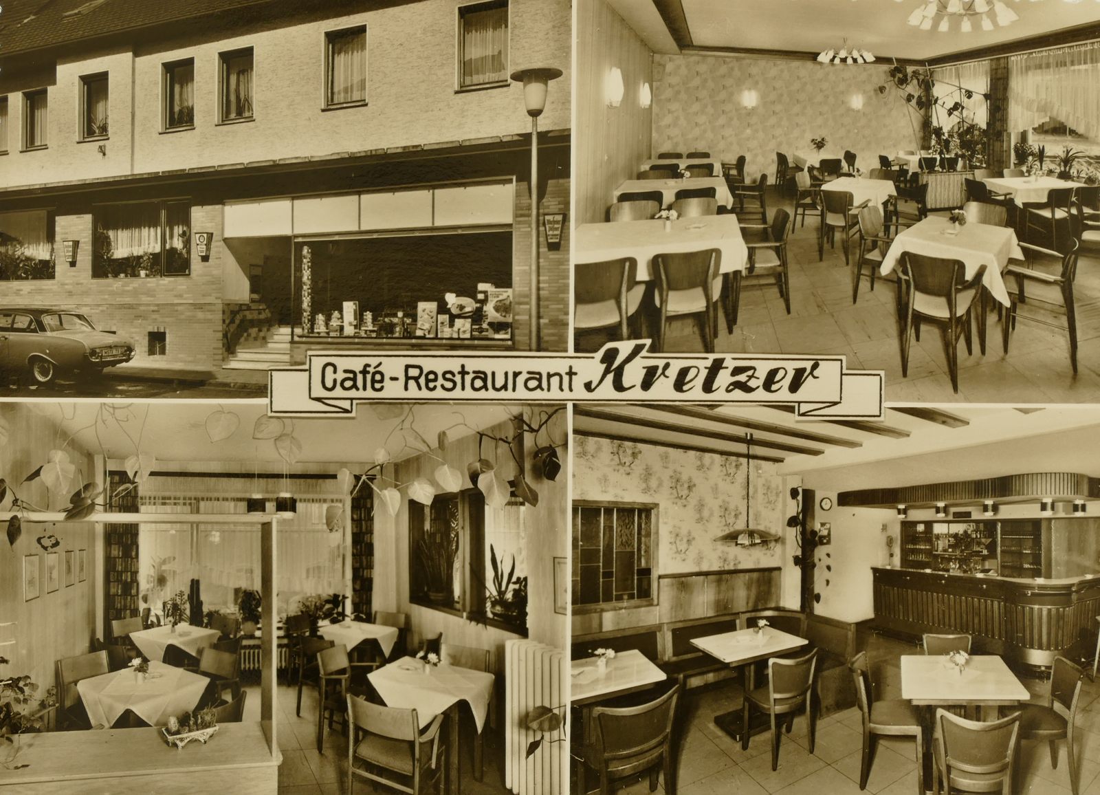 Café Restaurant Kretzer 1960er