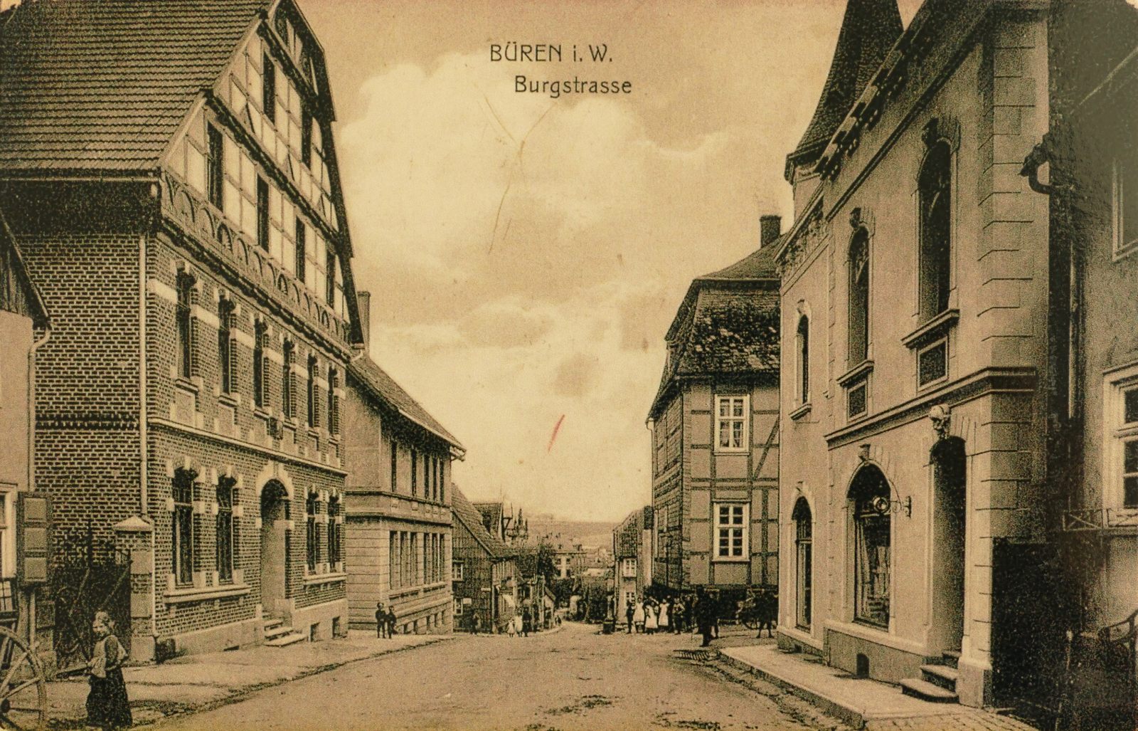 Burgstraße/Markt (Rathaus) um 1940