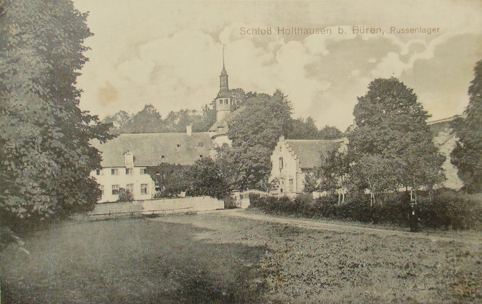 Holthausen; hier war ein Lager für russische Kriegsgefangene, ca. 1918
