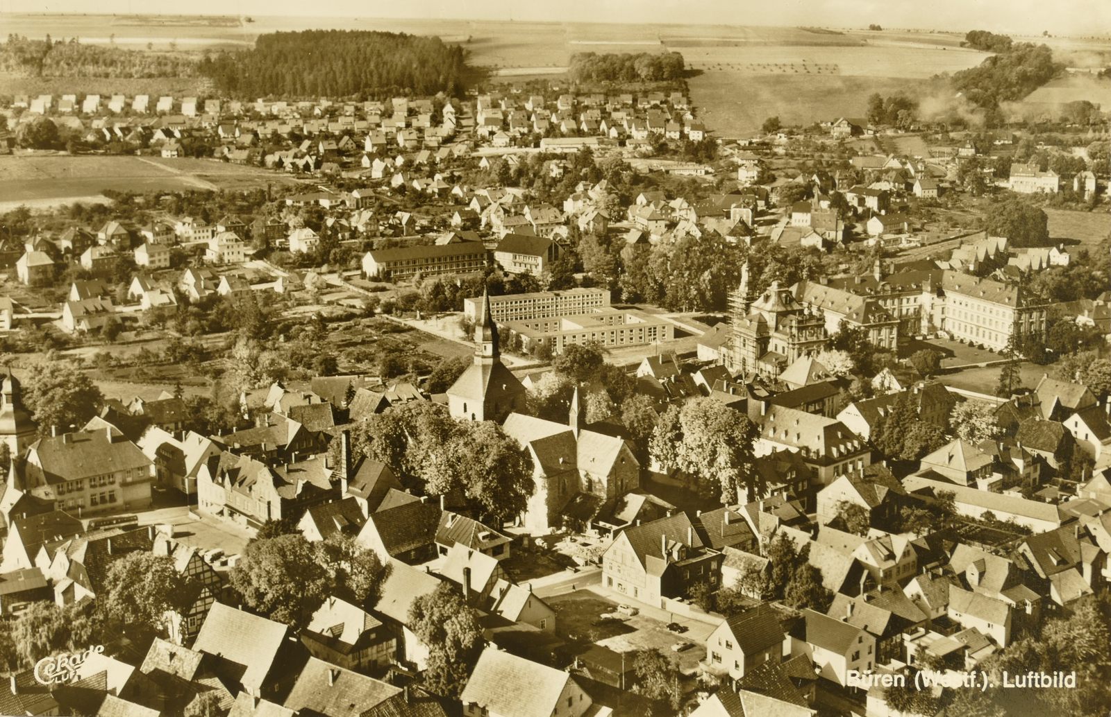 Innenstadt Bürens 1966