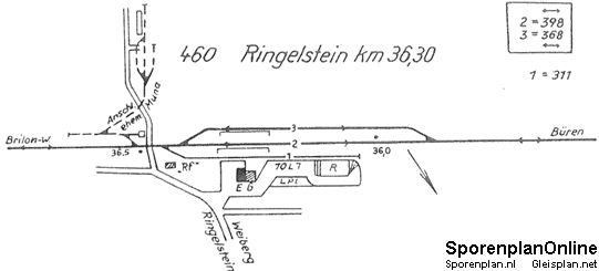 Die Bahnhofsanlagen in den 1960ern